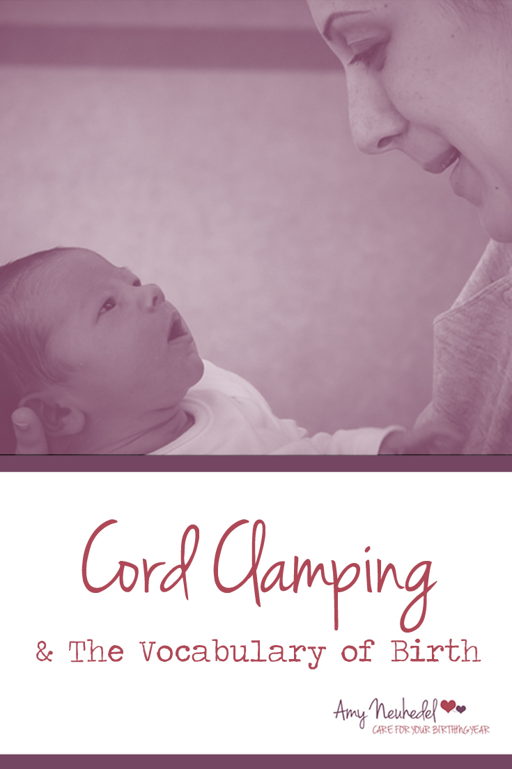 Language shapes our birth experience. So what about the language of cord clamping? Delayed? Optimum? Premature?